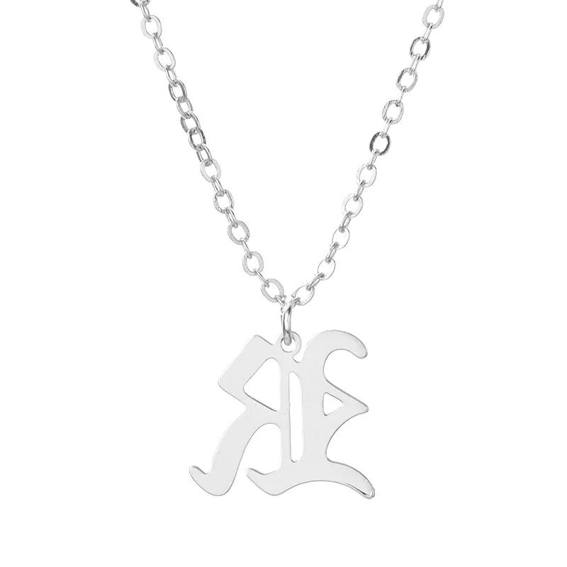 Женское Ожерелье из нержавеющей стали ZWPON винтажное ожерелье с буквами алфавита