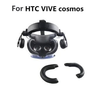Мягкая кожаная VR-маска для глаз, устойчивый к поту коврик для HTC VIVE Cosmos VR, аксессуары для гарнитуры, сменная маска для глаз, Накладка для лица