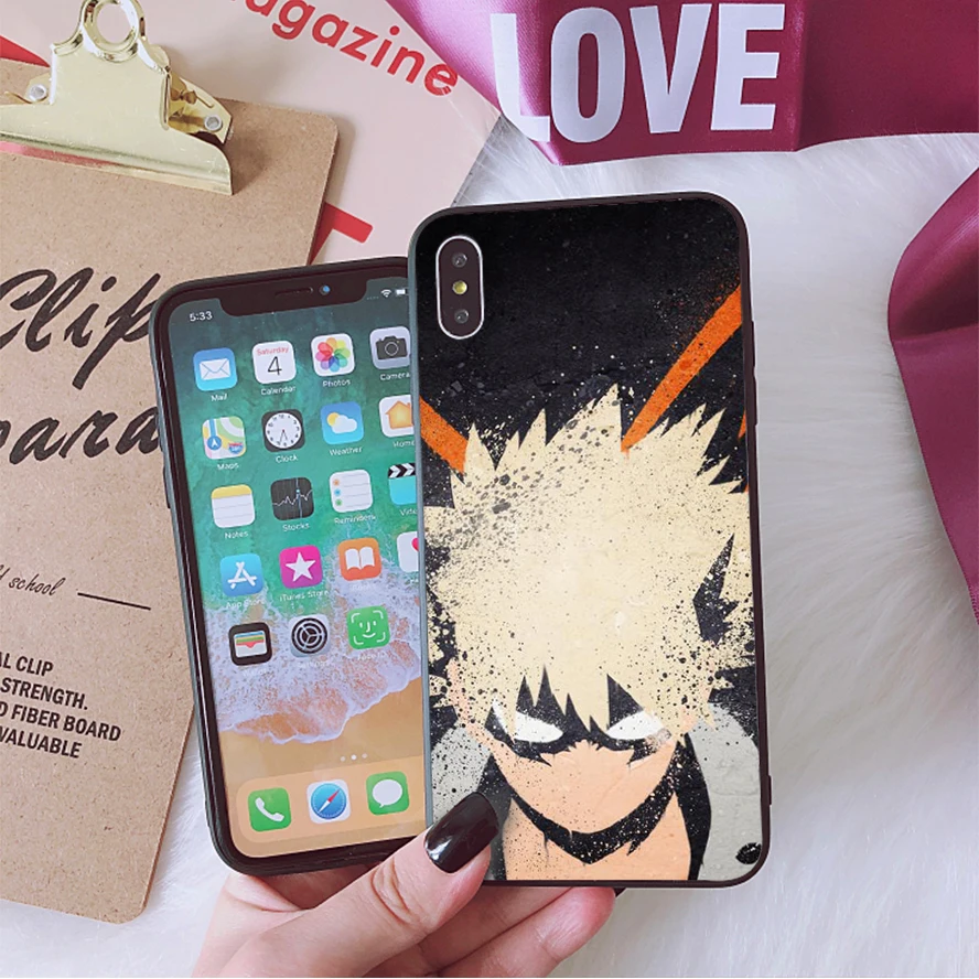 

Anime My Hero Academia deku bakugou Boku no Hero Academia Phone Case For iphone 11 12 Pro 8 7 6 6S Plus X XS MAX 5 5S SE XR