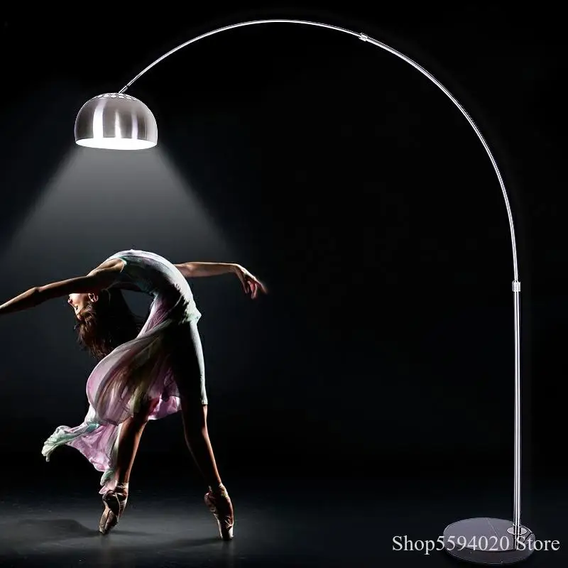 Креативная напольная Светодиодная лампа из нержавеющей стали для рыбалки