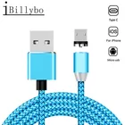 USB-кабель для зарядки Samsung galaxy A10 A50 A6 J7 J3 Honor 8X 7A Oppo A7 F7 R11, Круглый Магнитный зарядный шнур на 360 градусов для Android