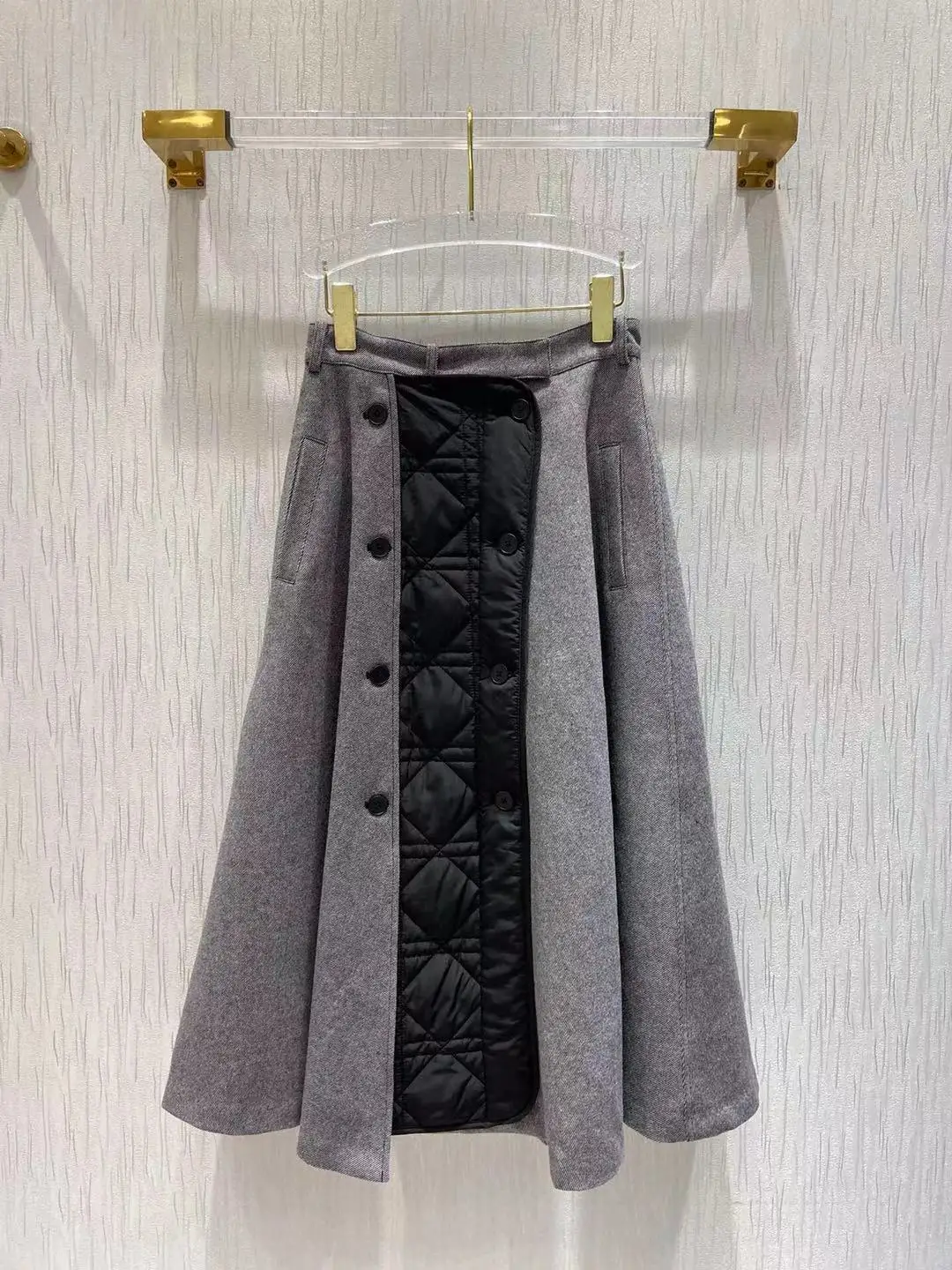 

Fyion High Quality Runway Fashion Patchwork Luxury Elegant Party Autumn New Long Skirt For Women 2021