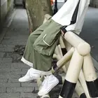 Брюки с широкими штанинами для мужчин и женщин, японская теходежда контрастных цветов, простые свободные прямые повседневные брюки клеш в Корейском стиле, на лето