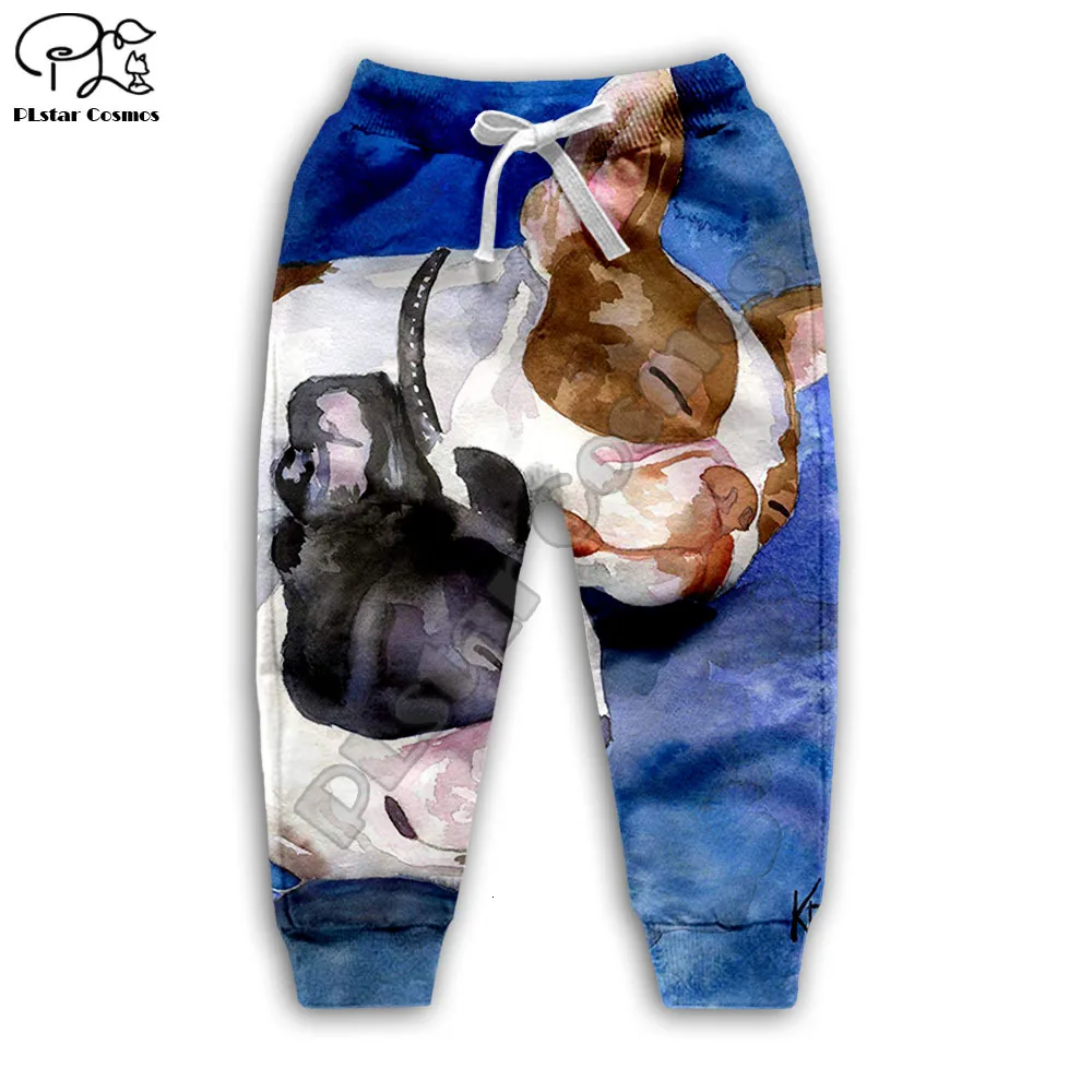 Детские толстовки с 3D рисунком французского бульдога Детская осенняя Толстовка