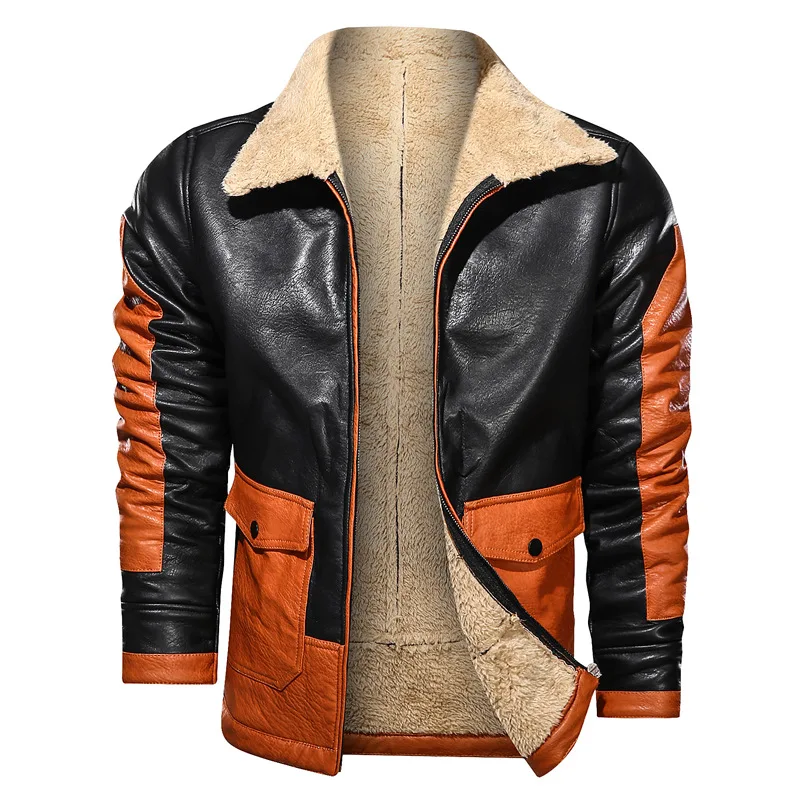 

2020 Winter Mens Leather Jackets New Casual Motorcycle PU Jacket Biker Leather Coats European Windbreaker Genuine Jacket