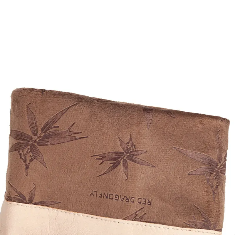 Женские сапоги до колена из искусственной замши модные женские зимние с острым