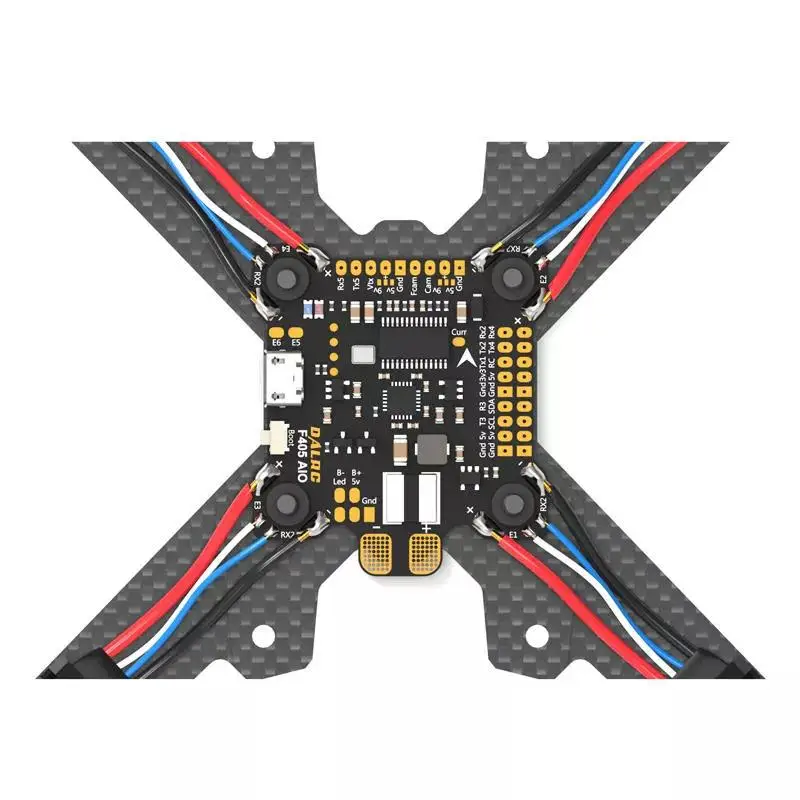 Контроллер полета RCtown F405 AIO Betaflight F4 MCU STM32F405 MPU6000 OSD 9 V/1.5A 5 V/2A BEC 200A PDB | Игрушки и хобби