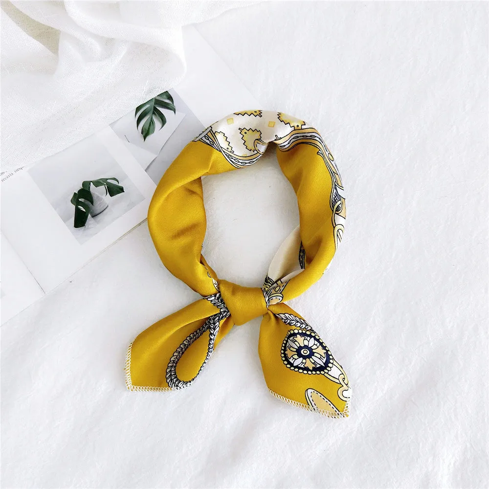 Новинка 2020 женский шелковый шарф квадратный шейный платок дизайнерский головной