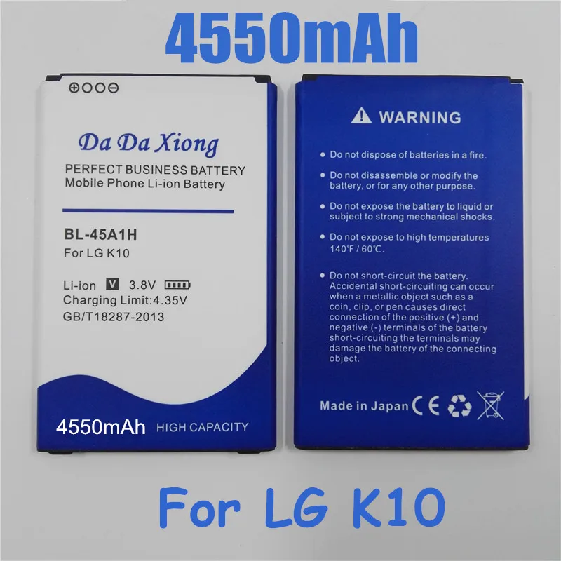 4550 мА/ч, BL-45A1H BL45A1H Батарея для LG K10 F670L F670K F670S F670 K420N K10 LTE Q10 K420