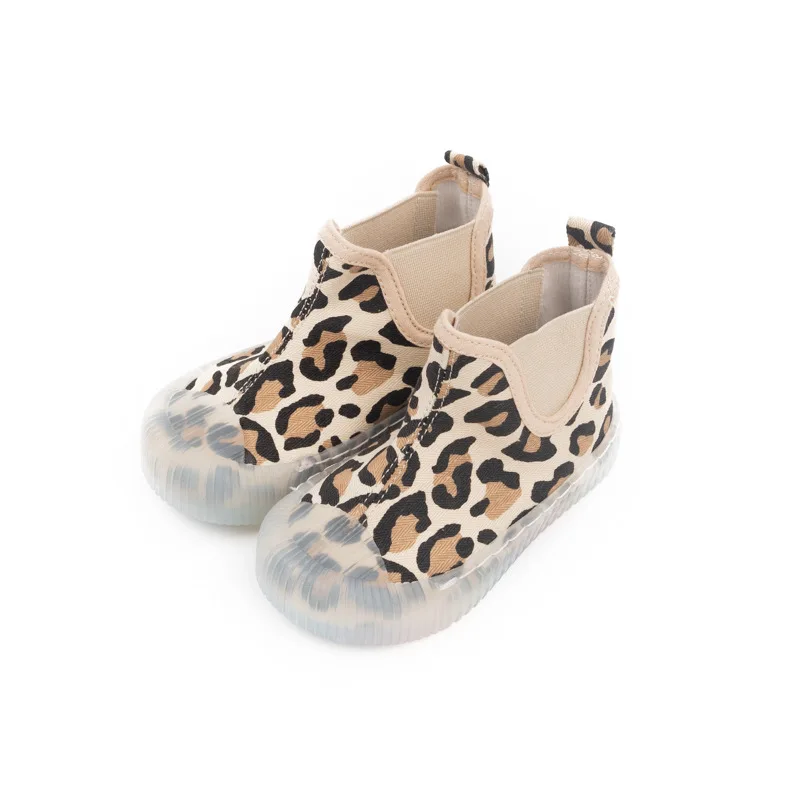 

2020 Autumn New Hight Top Korean Style Children's Shoes One Pedal Cookie Shoes Comfortable Canvas Kids Non-Slip Casual Shoes