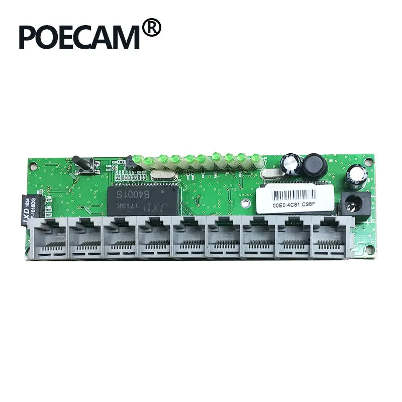 Модуль маршрутизатора realtek RTL8196E 9 портов 100 Мбит/с RJ45 90 или 180 градусов |