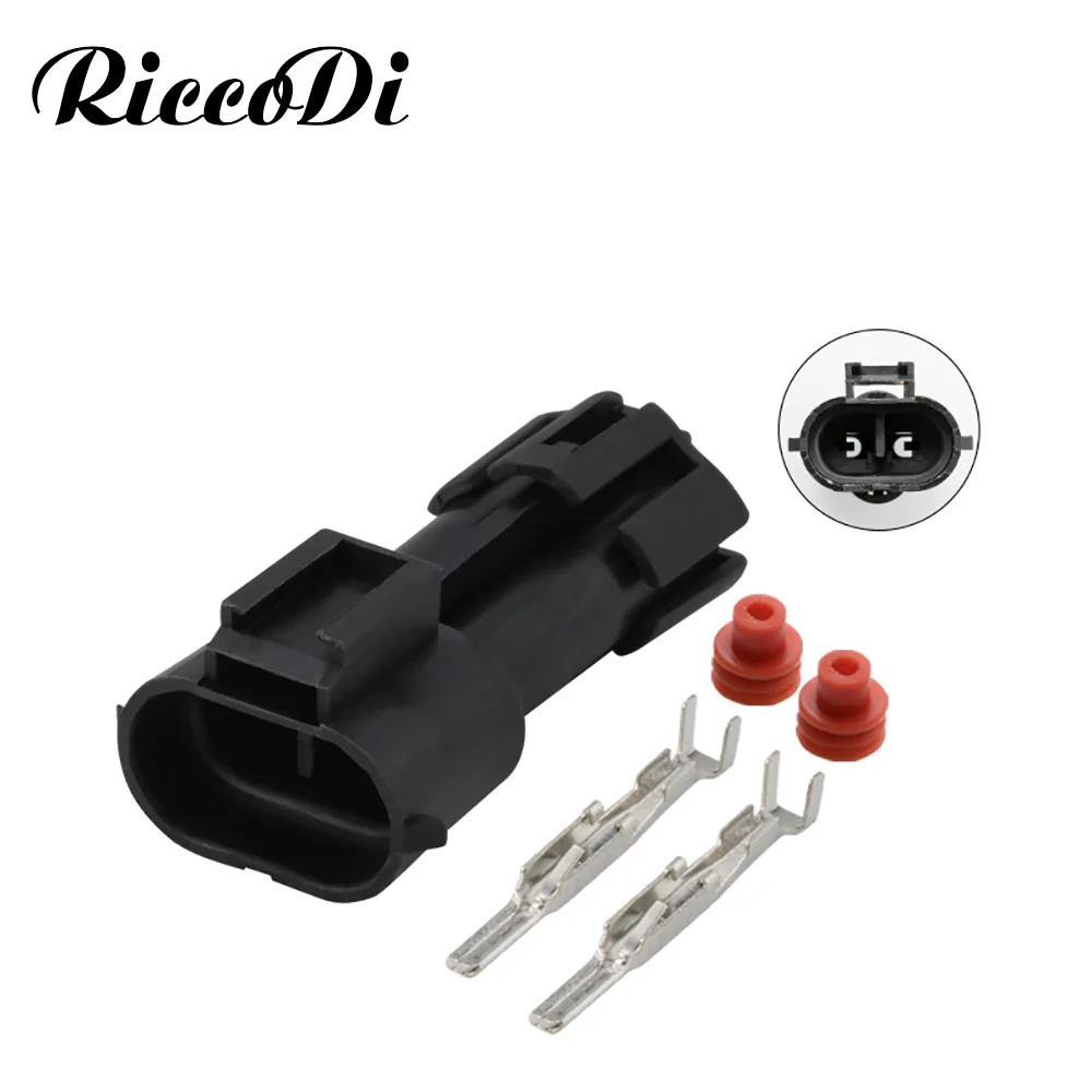 1-20 комплектов Delphi 2 штырьковые мужские автомобильные водонепроницаемые