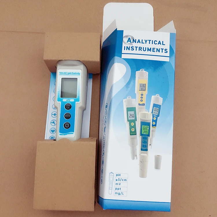 

Professional Digital 5 in 1 TDS/EC/PH/Salinity/Temperature Tester Pen Conductivity Water Quality Measurement Tools