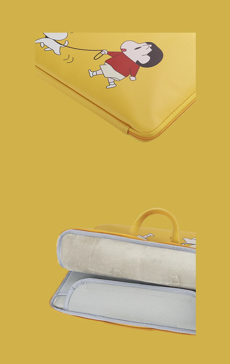 

Laptop bag suitable for Huawei Xiaomi 13.3 "16" Lenovo Dell Asus Apple 15.6" one-shoulder cartoon PU notebook bag macbook air13