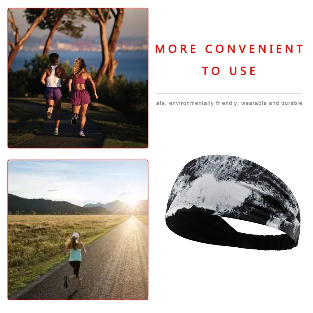 

Fitness Sports Headbands Hair band Anti-Slip Sweat Absorbent Band for Yoga Basketball Running Tennis Headband