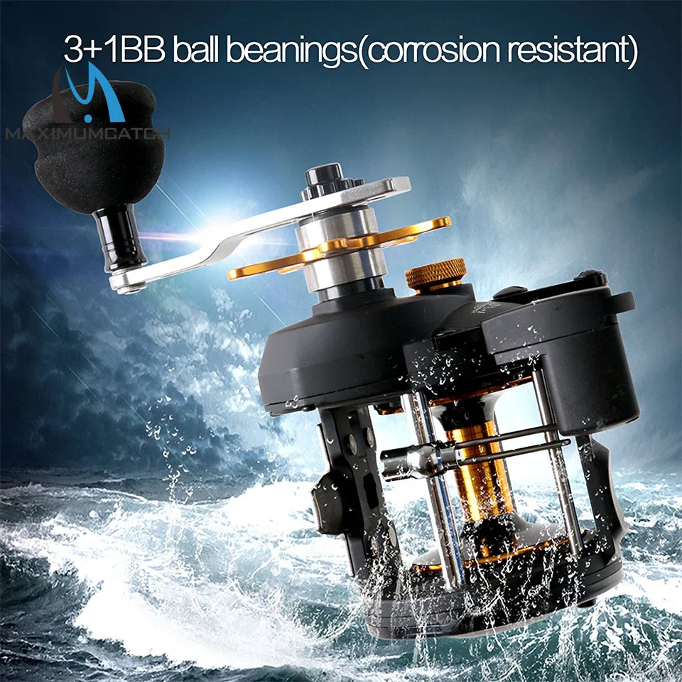 

Maximumcatch CNC Machined Aluminum Trolling Reel Saltwater Right Hand Jigging Fishing Reel