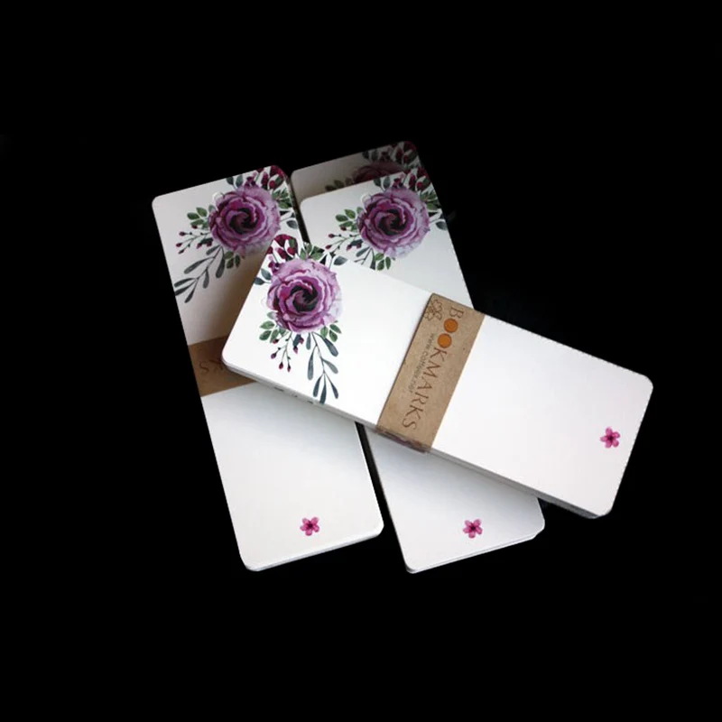 40 шт./компл. закладки для книг винтажная Цветочная бумага пустые Papeleria ярлыки