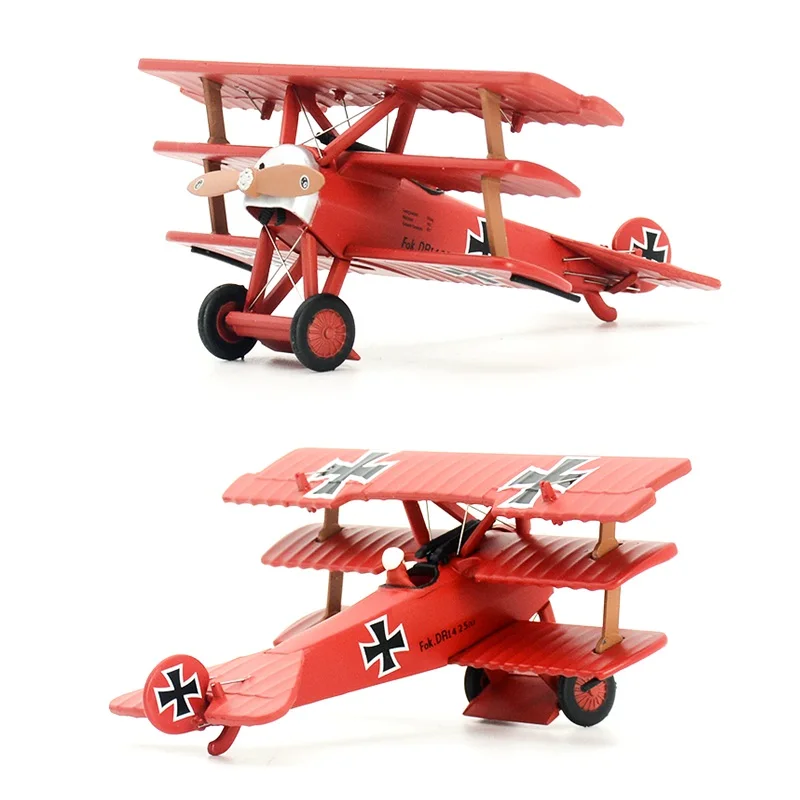 Коллекционная 1/72 весы diecast металлические хобби Fokker Dr. Я триплан истребитель