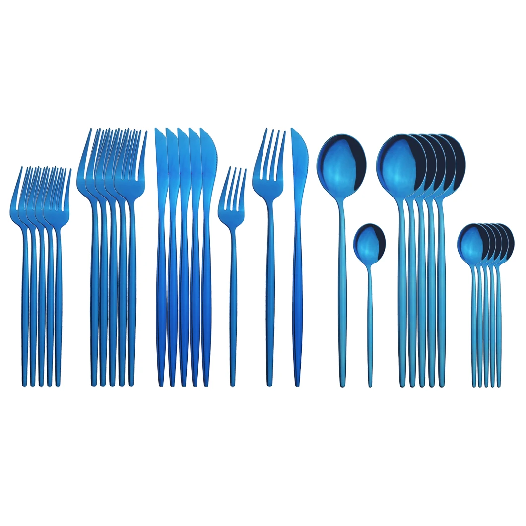 Набор столовых приборов набор из нержавеющей стали 30 шт./компл.|Столовые сервизы|