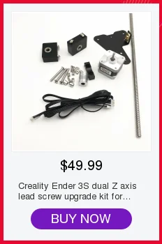 Creality CR-10S Ender 3 3D принтер двойной экструдер двойной Z axis upgrade plate kit алюминиевый двойной экструзионный крепеж