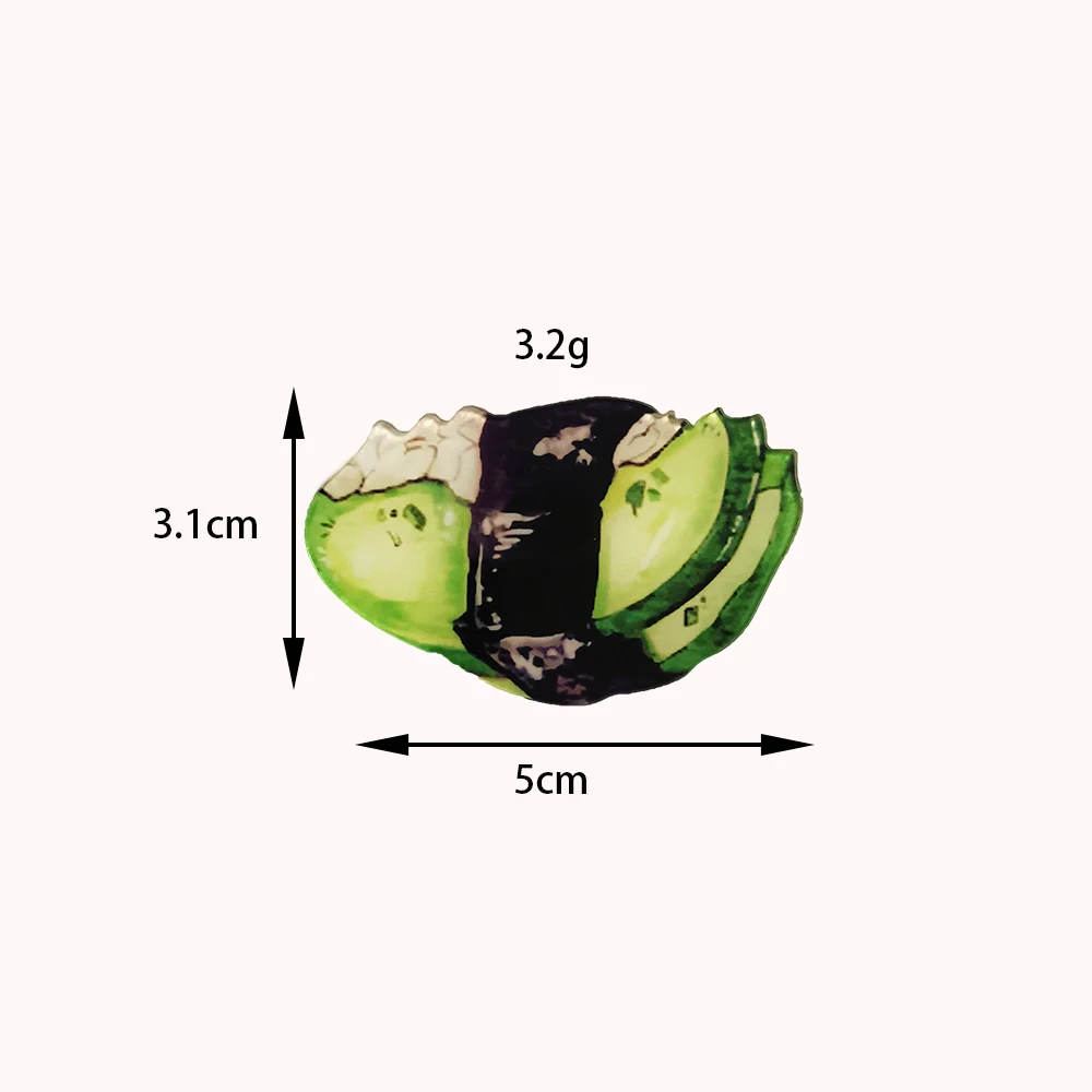 Милая женская Винтажная брошь в виде японской еды на лацкане заколки Мультяшные