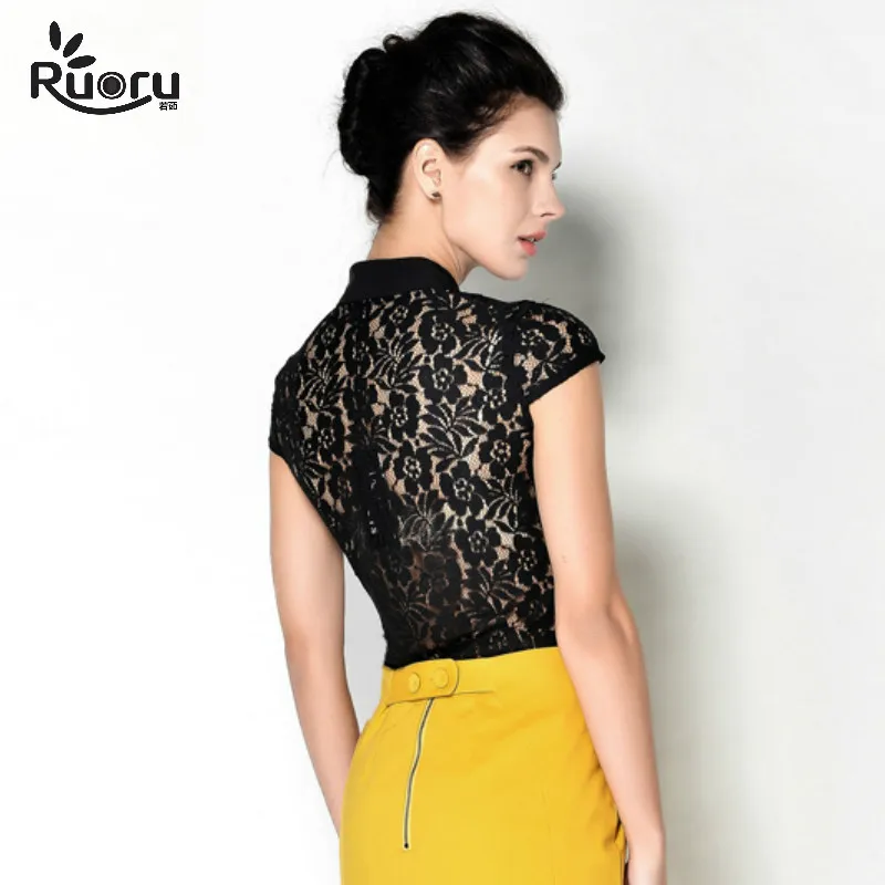 Ruoru корейской моды на шнуровке соблазнительная униформа рубашка купальник