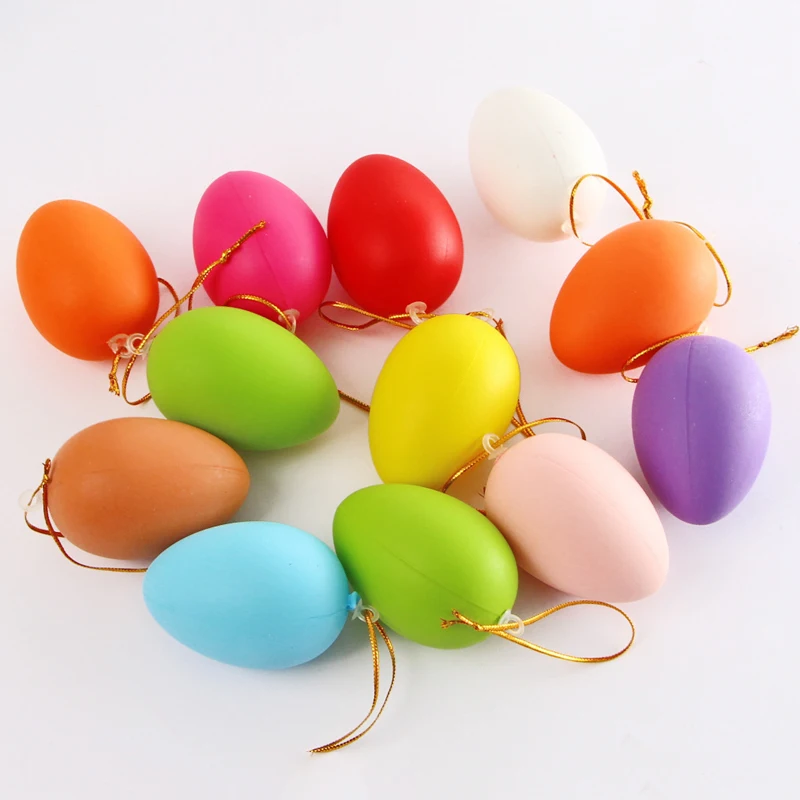 12 шт. разноцветные пасхальные яйца детские игрушки ручной работы|Украшения