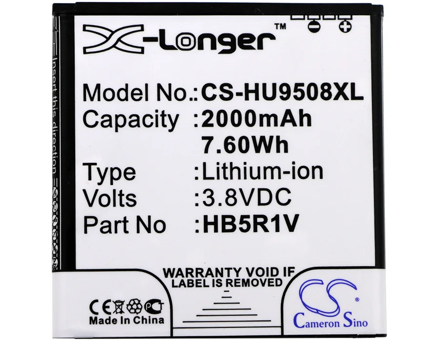 

CameronSino for HUAWEI HN3-U01 Honor 2 Honor 3 Honor II Honor Quad U9508 HB5R1V battery