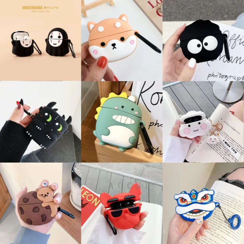 Чехол для наушников мягкий силиконовый защитный чехол VIVO TWS Neo с пряжкой защиты от