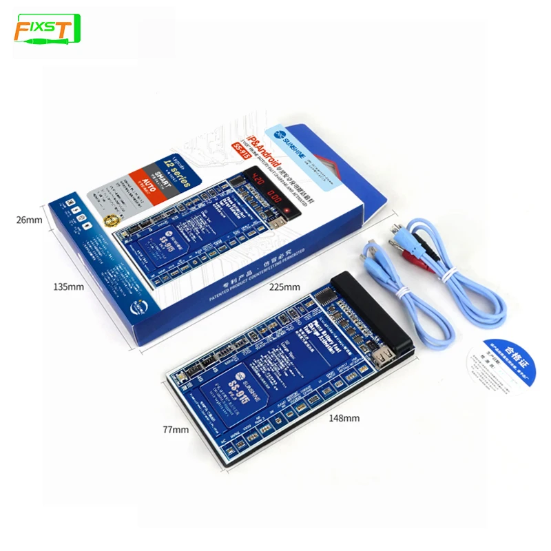 

Sunshine SS-915 Universal Battery Activation Board For iPhone Huawei Xiaomi Quick Charge PCB Tool With USB Cable Fast charging