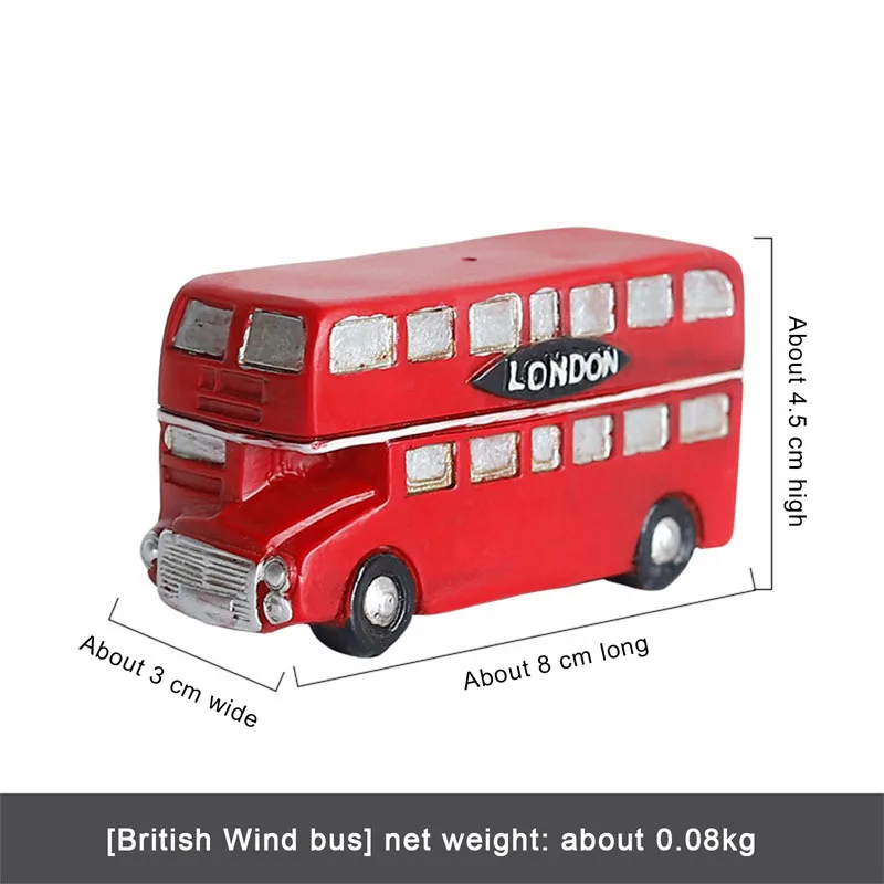 Креативные красные украшения для телефонной будки миниатюрный почтовый ящик в
