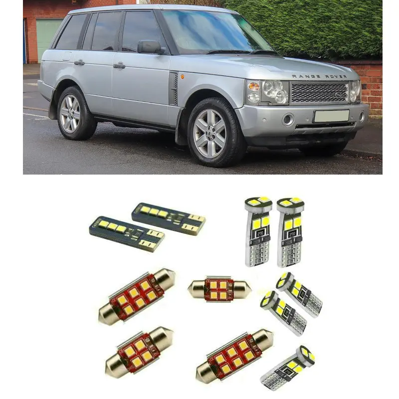 

Car Accessories Car Led Interior Light Kit For Land Rover RANGE ROVER Mk3 L322 24pc Error Free White 6000K Super Bright