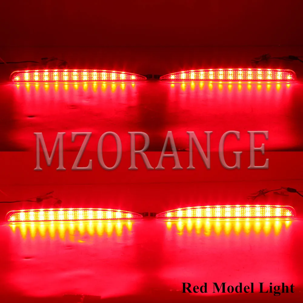 2 шт. 24 светодиодный заднего бампера отражатель задний стоп бег светильник для Mazda