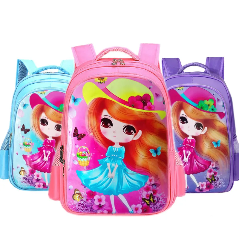 waterproof Kids School Bags Children Backpacks Girls princess school Backpack cartoon kids Schoolbag Mochila Bookbag Mochila