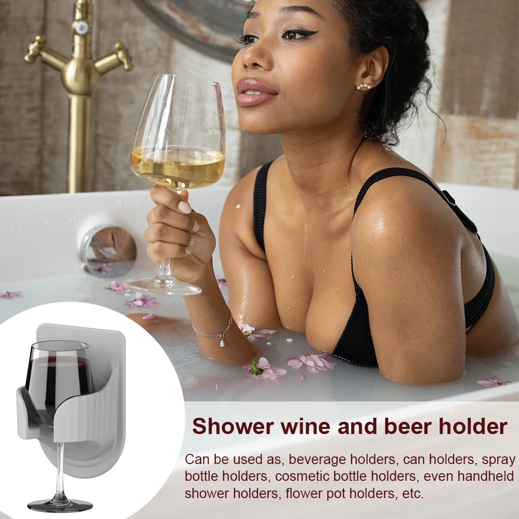 Держатель для напитков душа винный класс самоклеящаяся подставка органайзер