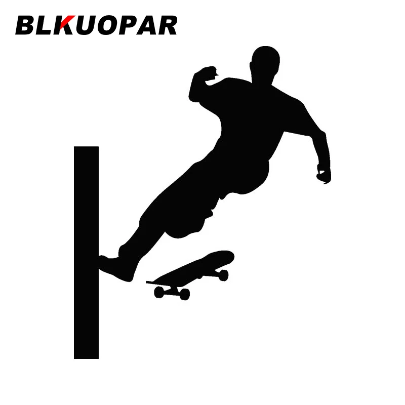 

Автомобильные наклейки с силуэтом BLKUOPAR Parkour, высеченные креативные наклейки, виниловые водонепроницаемые украшения для лобового стекла, ск...