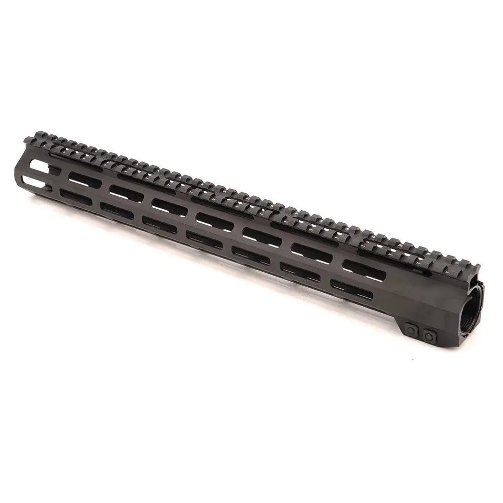 

15 Inches Ultralight Slim Free Float Handguard Rail Mount+Nuts Metal Gun Accessories for Hunting