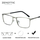 ZENOTTIC сплав Квадратные очки оправа для мужчин бизнес стиль Близорукость Оптические очки по рецепту очки с анти синие лучевые линзы