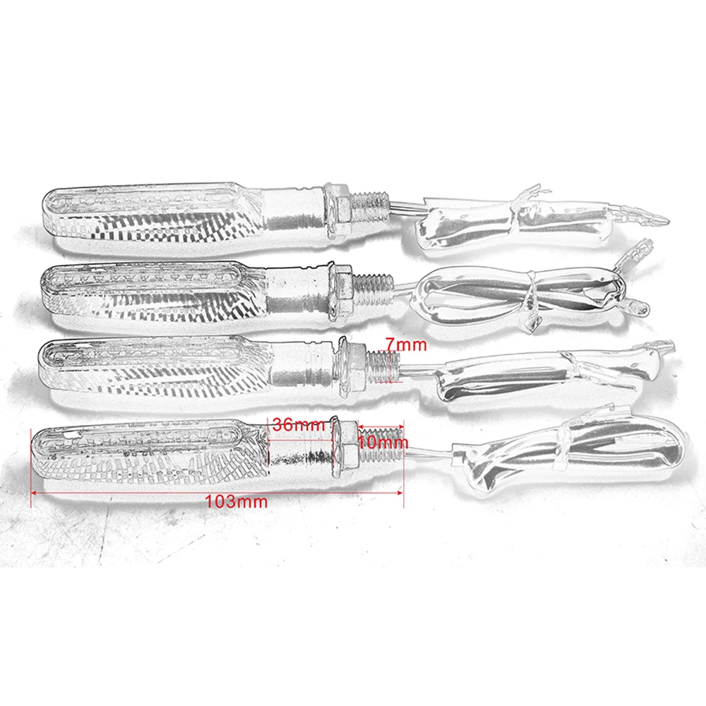 

4PCS Universal Motorcycle Moto Turn Signal Indicators Blinker 12V 12 LED Amber Light Lamp Bulb for Honda Yamaha