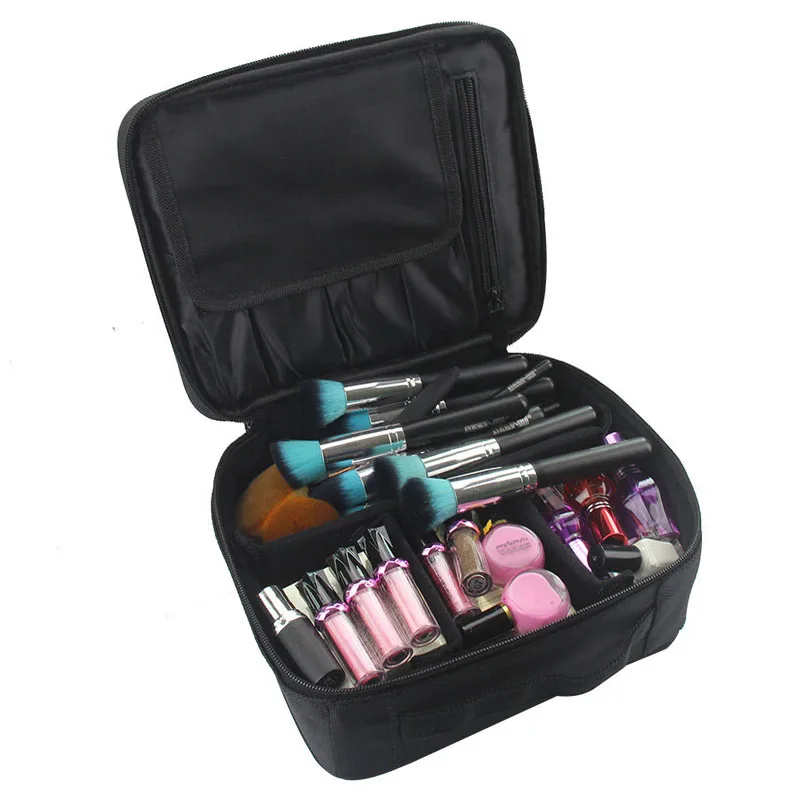 

QEHIIE Brand Cosmetic Case High Quality Oxford Cloth Cosmetic Bag Travel Organizer Women Beautician Big Capacity Makeup Bag