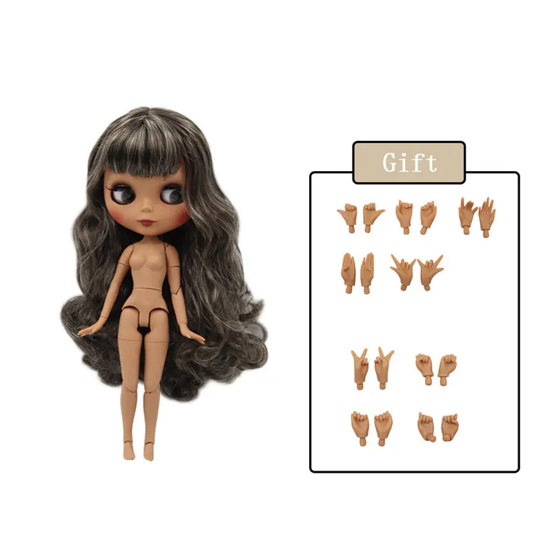 matte face 950313 Ледяная фабрика Blyth кукла Обнаженная соединение тела с ручной набор A& B 1/6 BJD Модная Кукла подходит diy Макияж Специальная цена - Цвет: matte face 950313