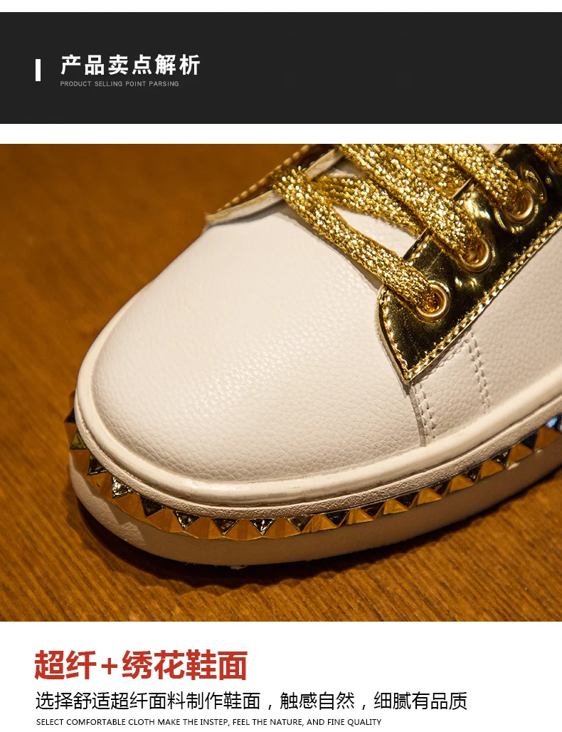 spring Autumn new retro trend men and women casual shoes Skateboard shoes bee white shoes Leather Male Sneakers