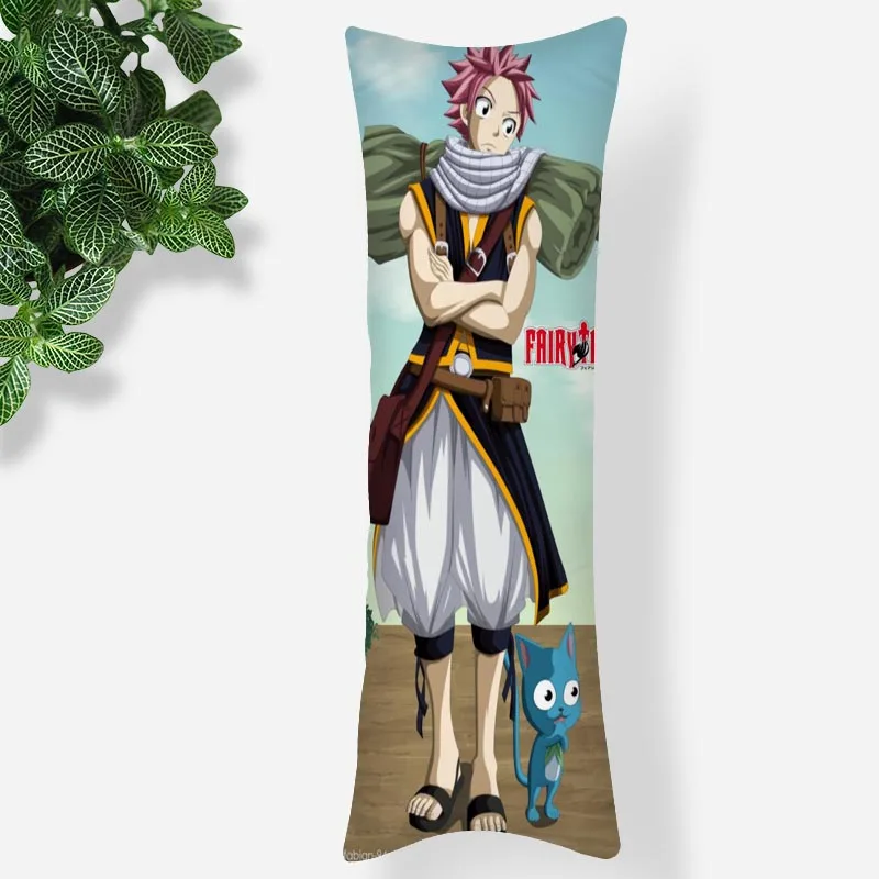 Домашний декор чехол для подушки с аниме Фея хвост 3D двухсторонний Шелковый