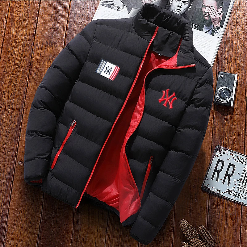 

2021 New Boyan Padded Jacket Sports Fashion Warmth Windproof NewYork Yankees Thick Down Jacket Winter Coat Men And Women