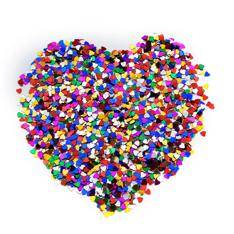 30 г/пакет Красочные Музыкальные ноты Любовь Сердце Форма Блеск Блестки стол