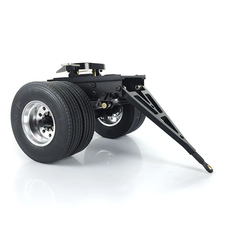 

US Stock 1/14 RC LESU Metal Trailer With Wheel Hubs for TMY Tractor Truck Car Model TH02030-SMT3