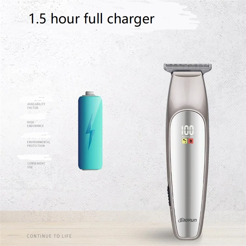 Электрический T лезвие 0 1 мм контур выцветания триммер человек волосы и рисунком