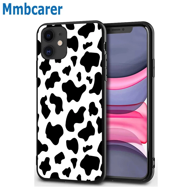 Чехол для телефона с коровьим узором iPhone11 pro max XS MAX XR X/XS 7 8 plus мягкий защитный чехол