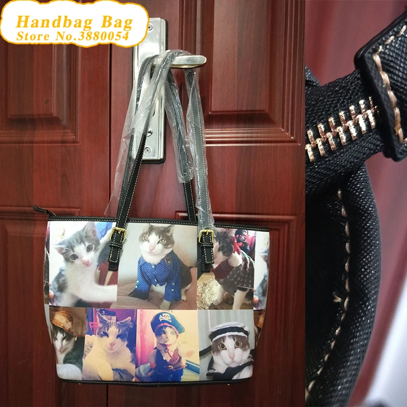 

Noisydesigns New 3D Customized Your Image Logo Women Handbag Tote Lady PU Girl Large Crossbody Bags Free Dropshipping Wholesale