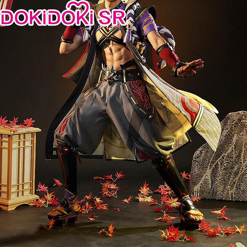В наличии косплей-костюм DokiDoki-SR Game Genshin Impact Atataki Itto из игры для Хэллоуина |